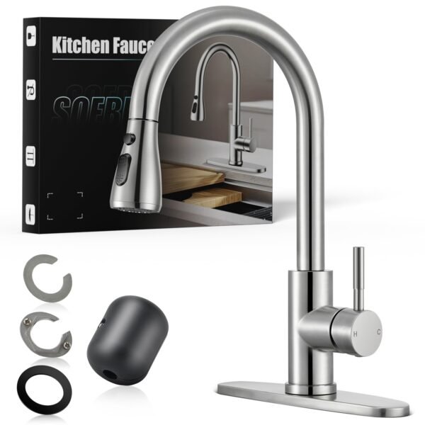 Kitchen Faucets with Pull Down Sprayer - Image 2