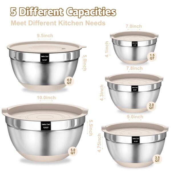Mixing Bowls with Airtight Lids Set - Image 8