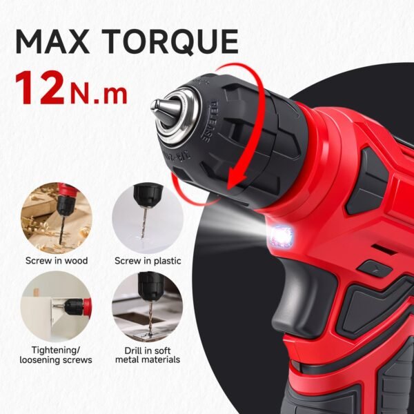 Tool Set - Tool Kit with 8V Cordless Drill - Image 7