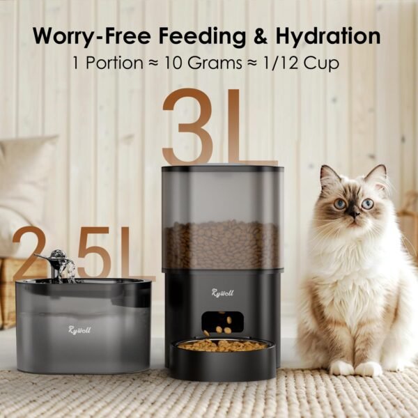 Automatic Cat Feeder and Water Fountain - Image 4