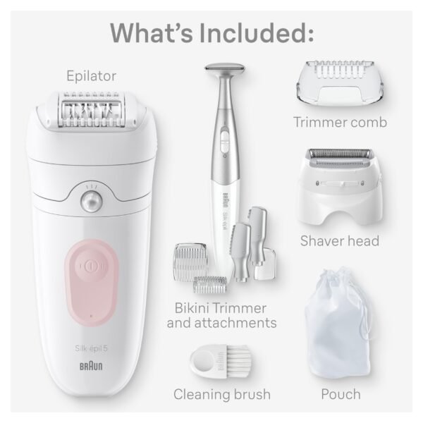 Silk Epilator, Wet & Dry, Lasting Smooth Skin - Image 6