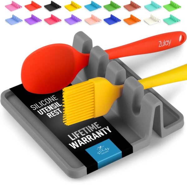 Silicone Utensil Rest with Drip Pad