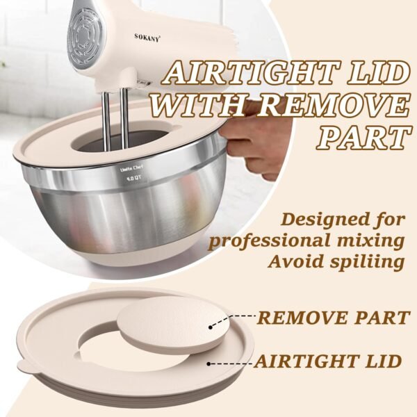 Mixing Bowls with Airtight Lids Set - Image 4