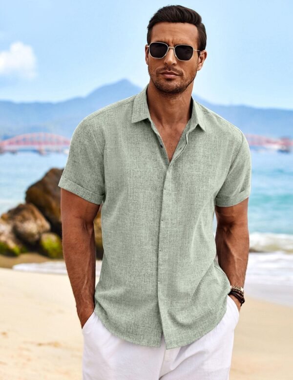 Men's Casual Shirts Button Up - Image 5
