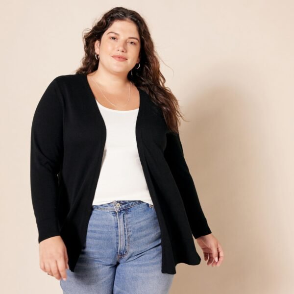 Women's Open-Front Cardigan Sweater - Image 4