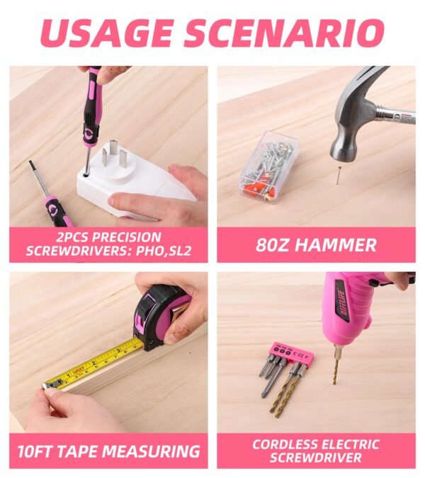 Pink Tool Set for Women - Image 4